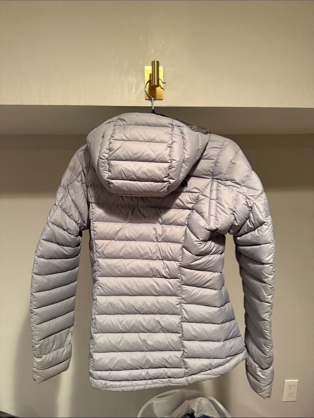 The North Face Women's Light Silver Quilted Puffer Jacket - Picture 2 of 3